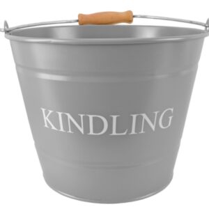 Modern Grey Kindling Bucket