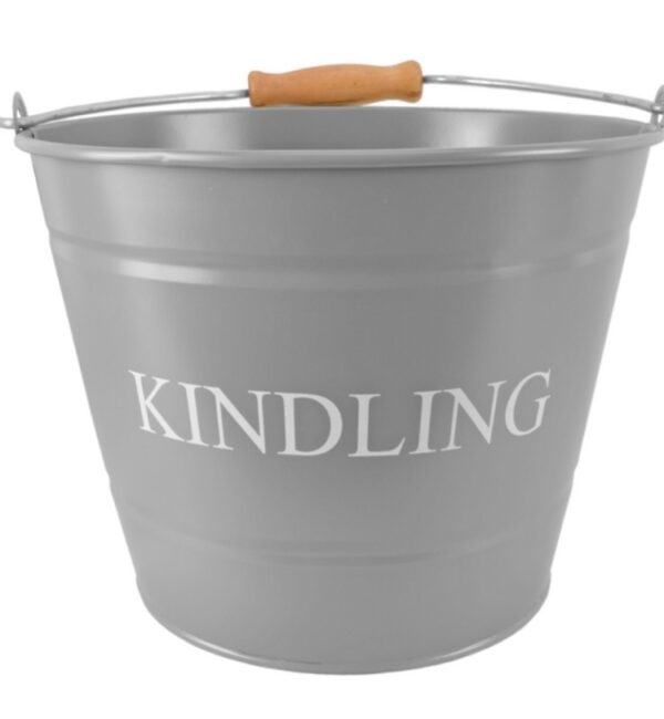 Modern Grey Kindling Bucket