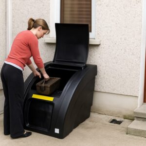 Plastic Coal Bunker, 150kg. Pick up or free local delivery.