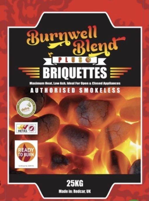 Burnwell briquettes