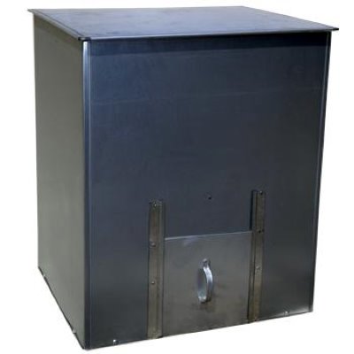 Galvanised coal bunker